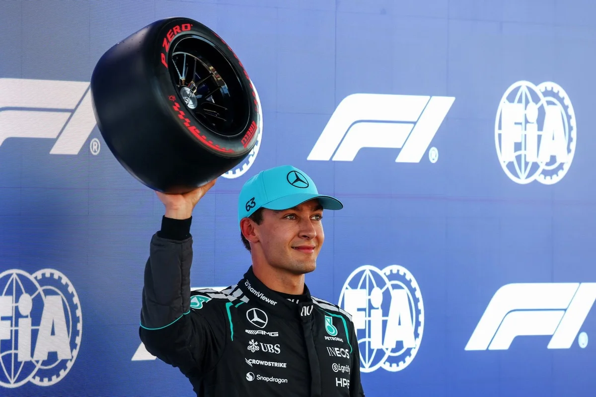 Russell earns Barcelona pole as Leclerc crashes out in qualifying