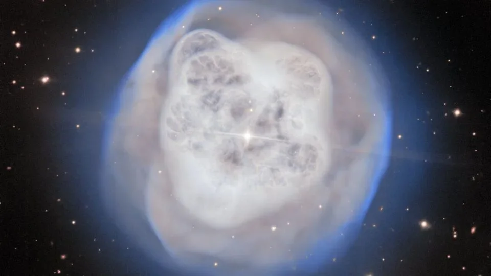 New view of Crystal Ball Nebula shows a dying star’s dramatic outflow