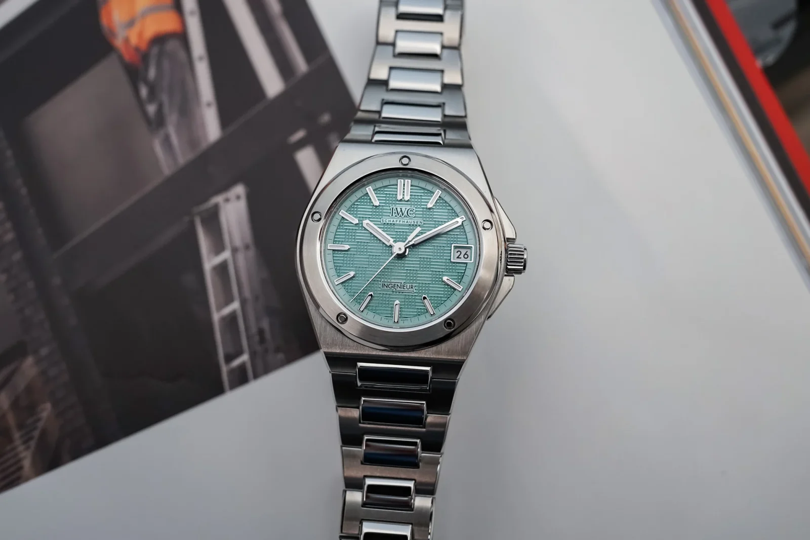 IWC Ingenieur 35 Pool Adds Aqua Flair to a 35mm Classic
