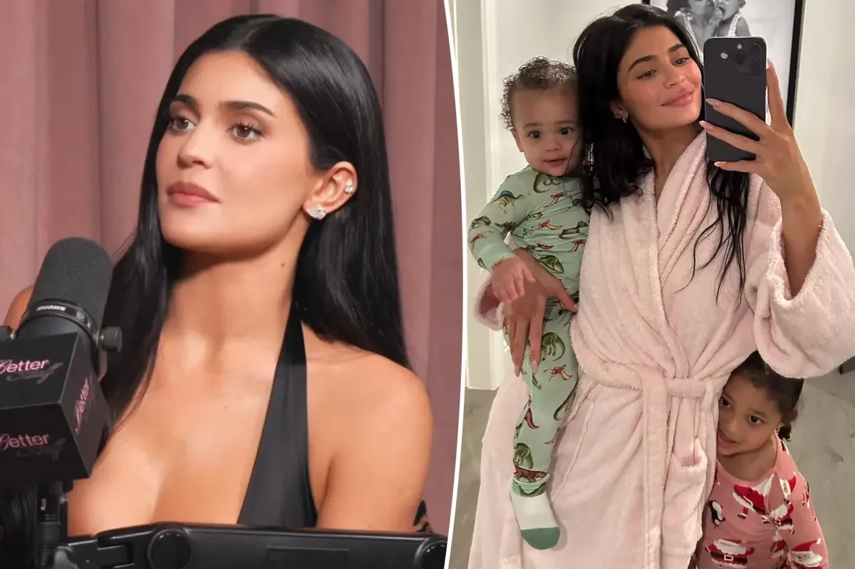 Kylie Jenner laughs off third-child rumors on podcast