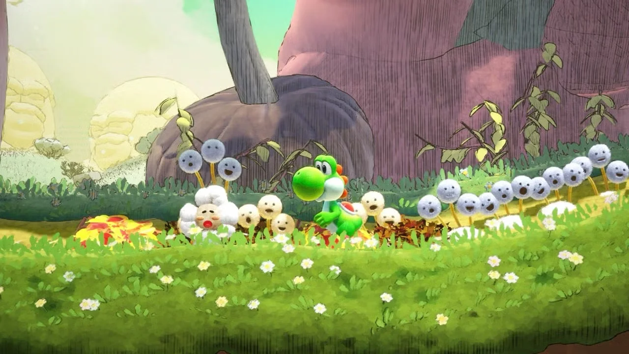 Yoshi turns explorer in a living encyclopedia on Switch 2