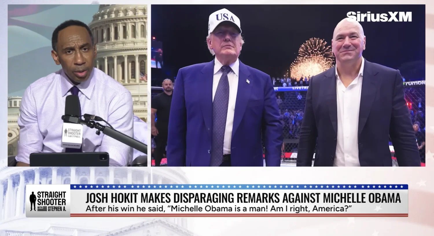 Smith slams Trump for not denouncing Michelle Obama remark at UFC White House event