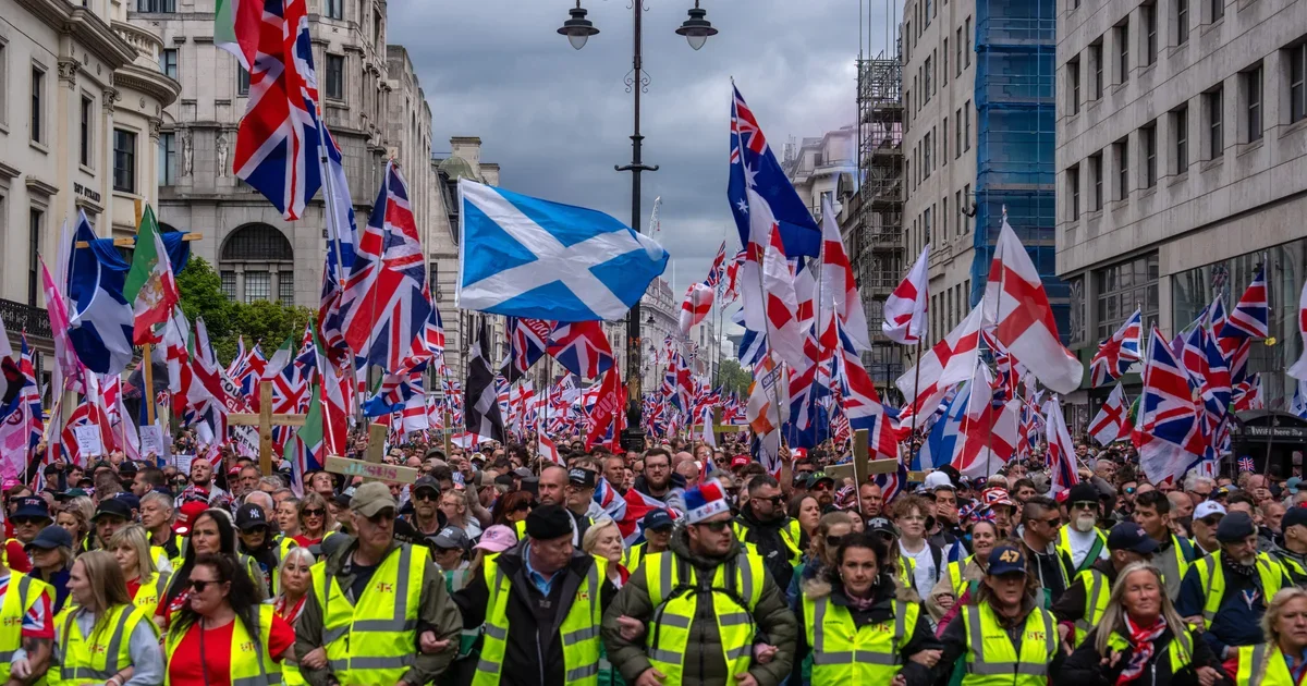 London hosts massive right-wing march led by Tommy Robinson, stirring debate on British identity