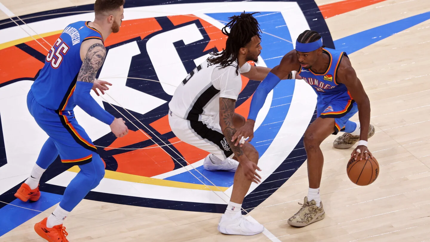 Thunder rally to even West finals, 122-113 over Spurs