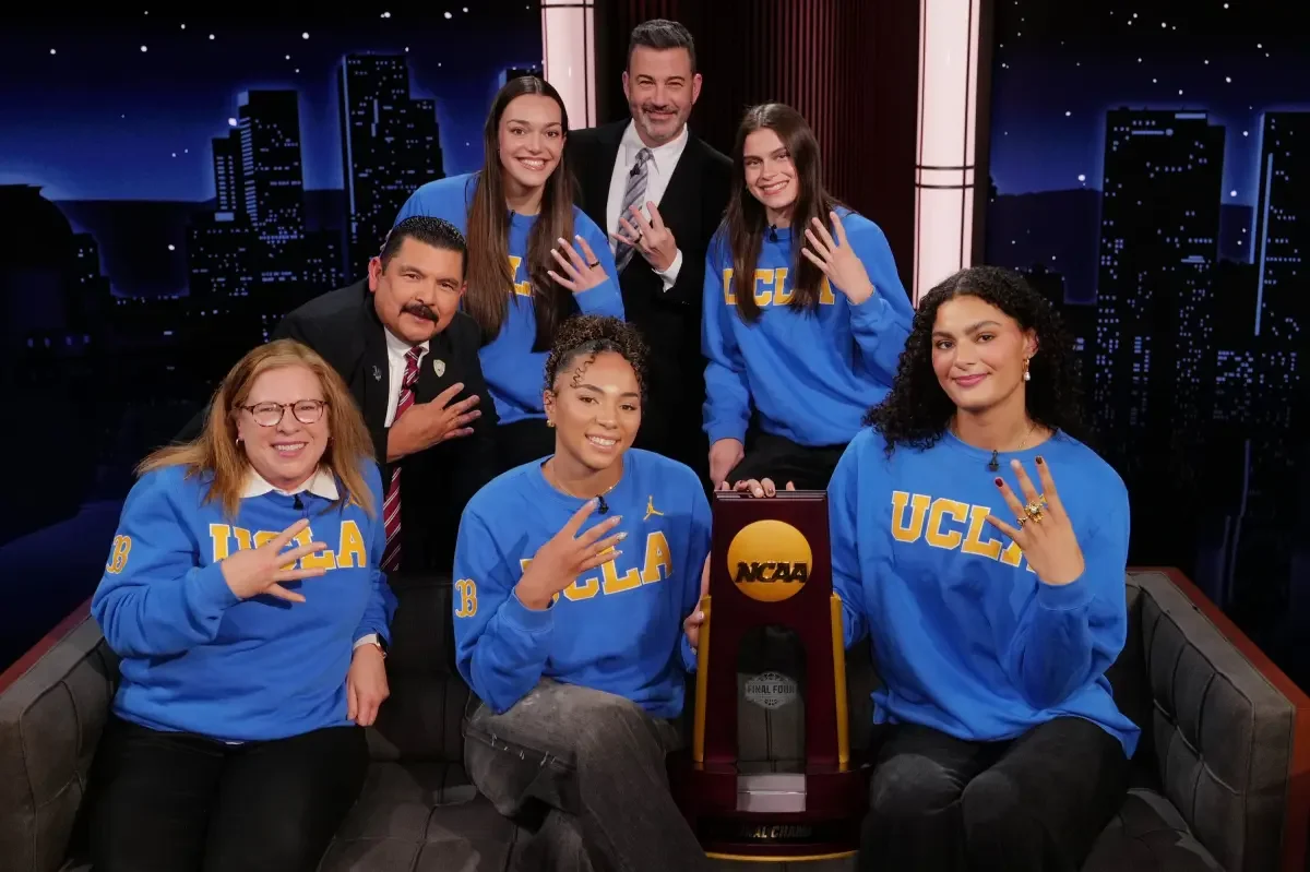 Kimmel's Trump Jokes Overshadow UCLA's Historic Title Interview
