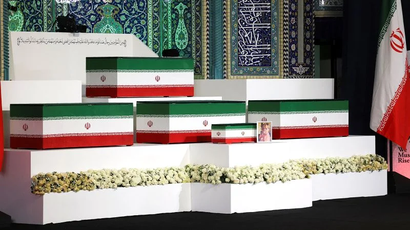 Khamenei funeral kicks off with casket on display as Iran braces for weeklong processions
