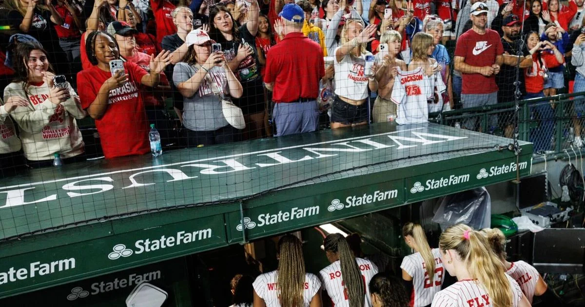 Nebraska's Wrigley Field volleyball night shines, even as the game ends early