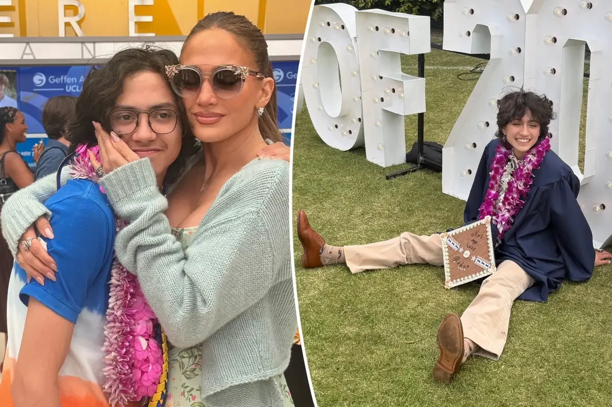 Lopez Celebrates Twin Graduations as Emme Adopts the Name Oskar