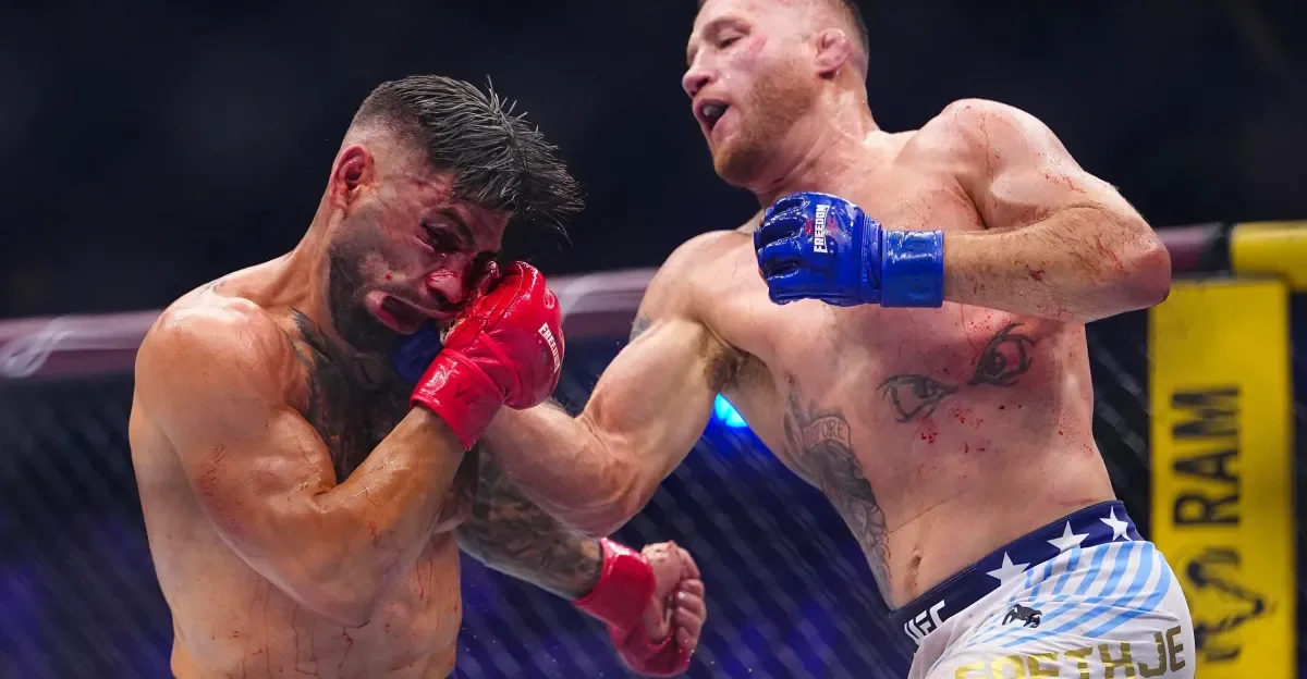 Gaethje’s hands still throbbing after brutal Topuria win at White House bout