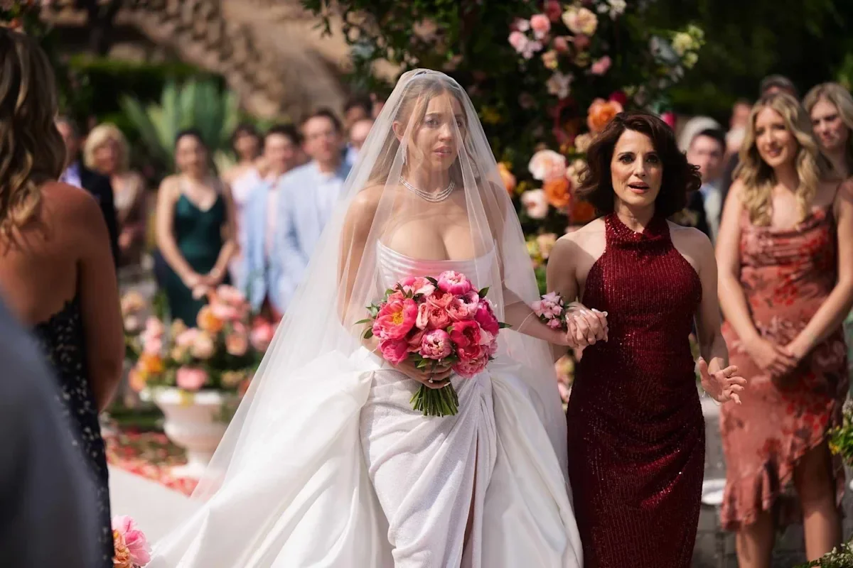 Cassie’s Plunging Wedding Dress Turns Wardrobe Malfunction Into a Character Moment on Euphoria