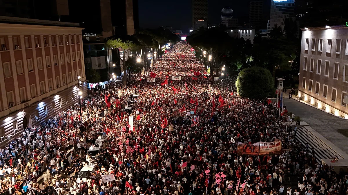 Tirana's Pink Flamingo protests surge as anti-government movement broadens