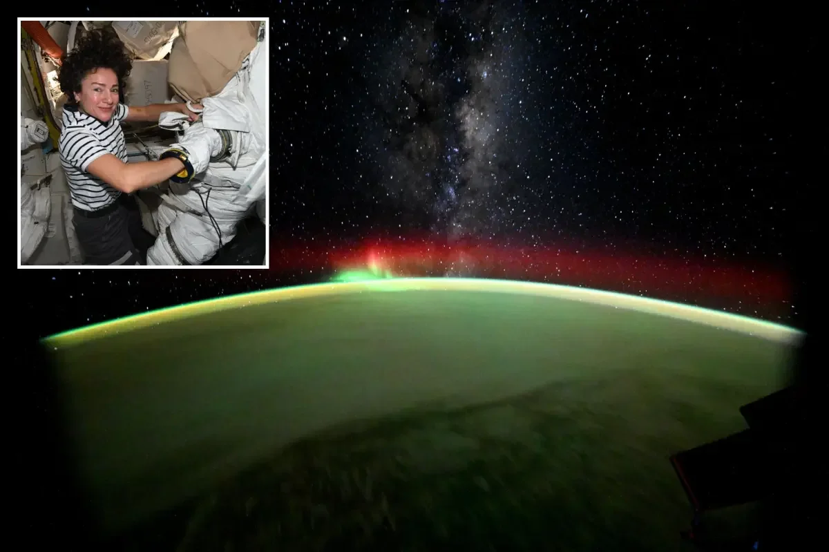 ISS Captures Stunning Earth Aurora