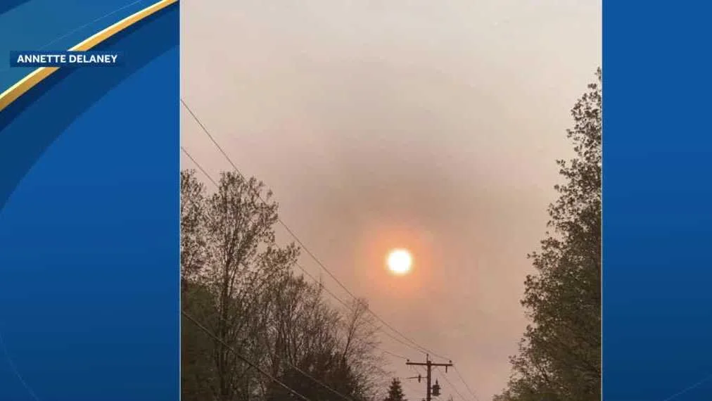 Canadian Wildfires Blanket New England in Hazy Smoke