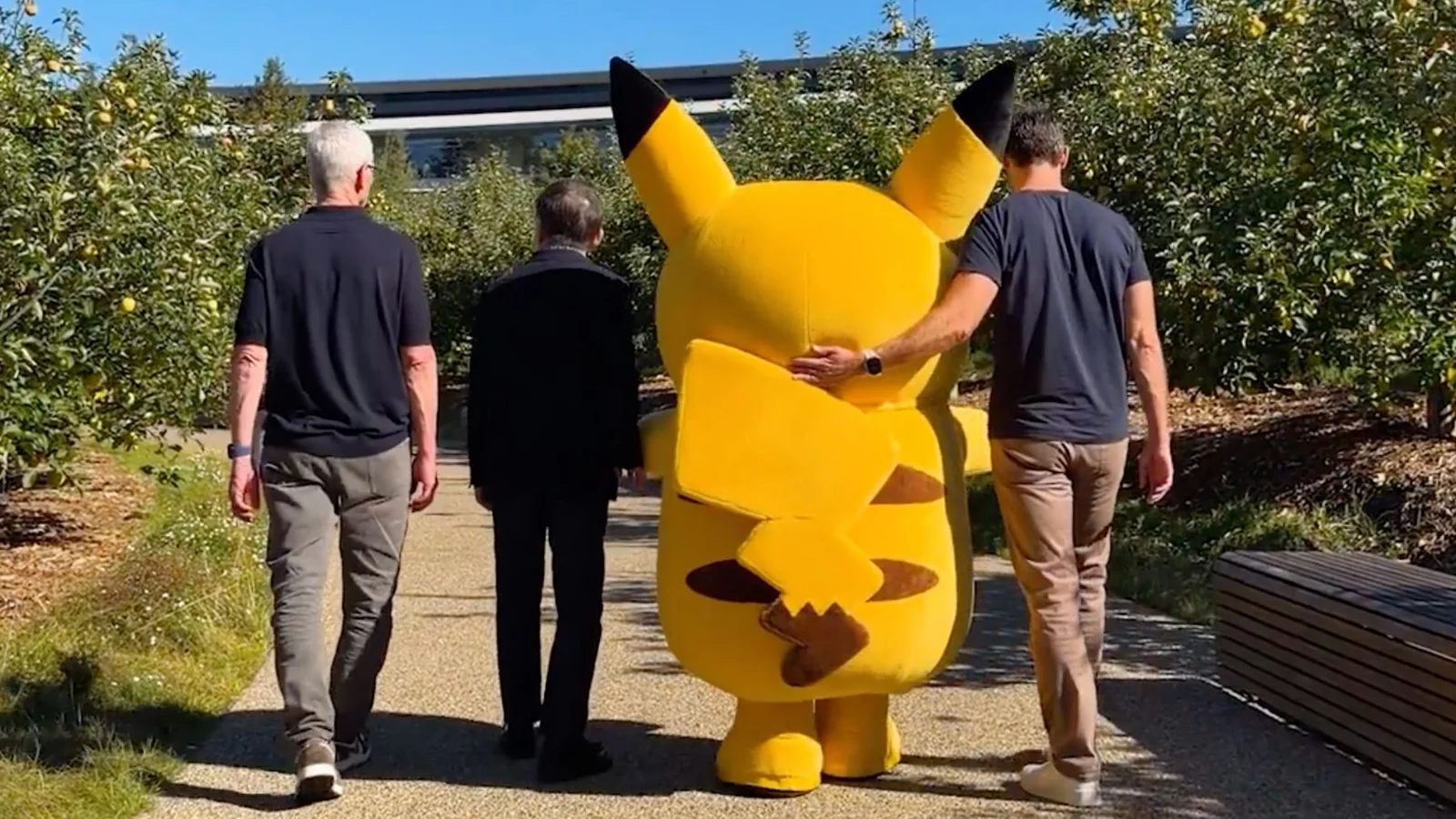 Pikachu Visits Apple Park as Tim Cook Introduces His Successor