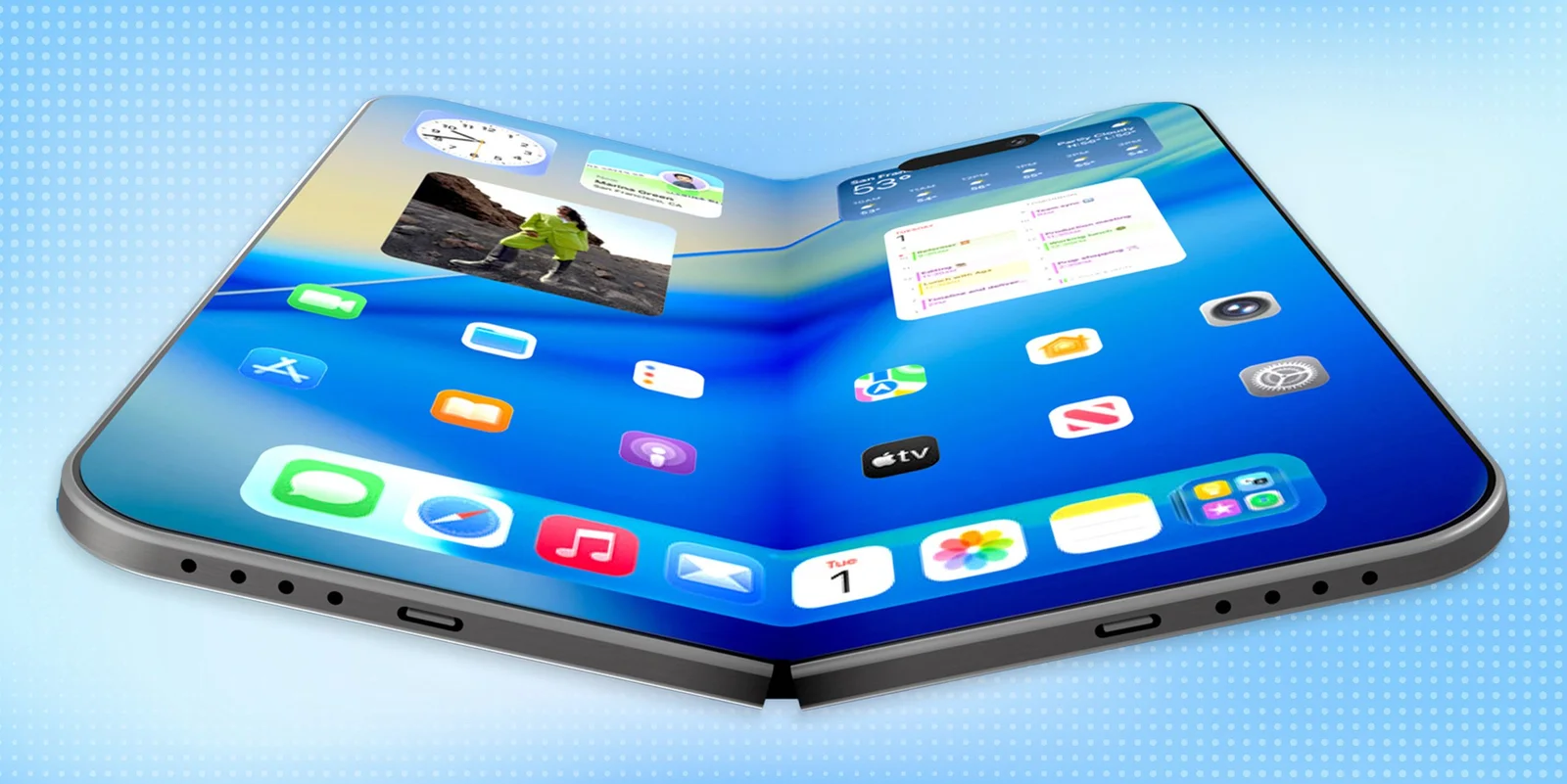 Crease-free iPhone Fold on the horizon thanks to hinge, glass layers, and glue