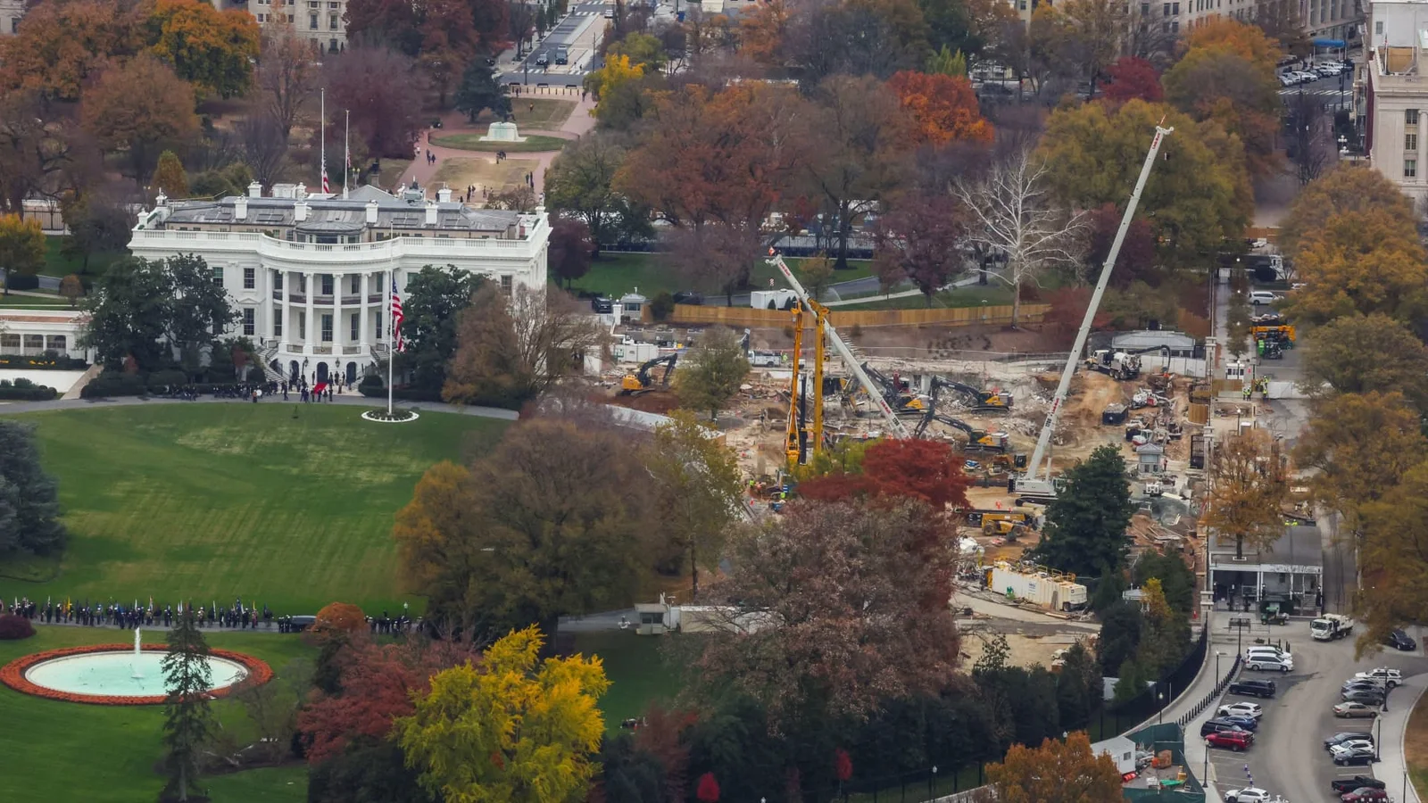 Court Blocks Above-Ground Phase of White House Ballroom Project