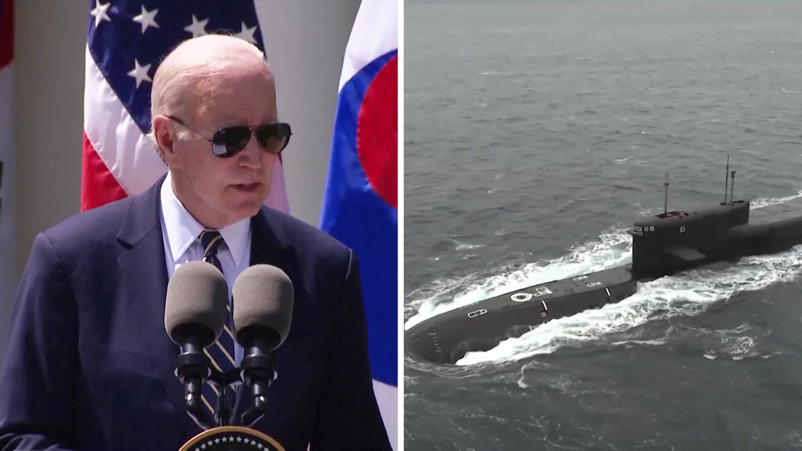Biden's Nuclear Sub Deployment to South Korea Sparks Controversy and Insults from North Korea.