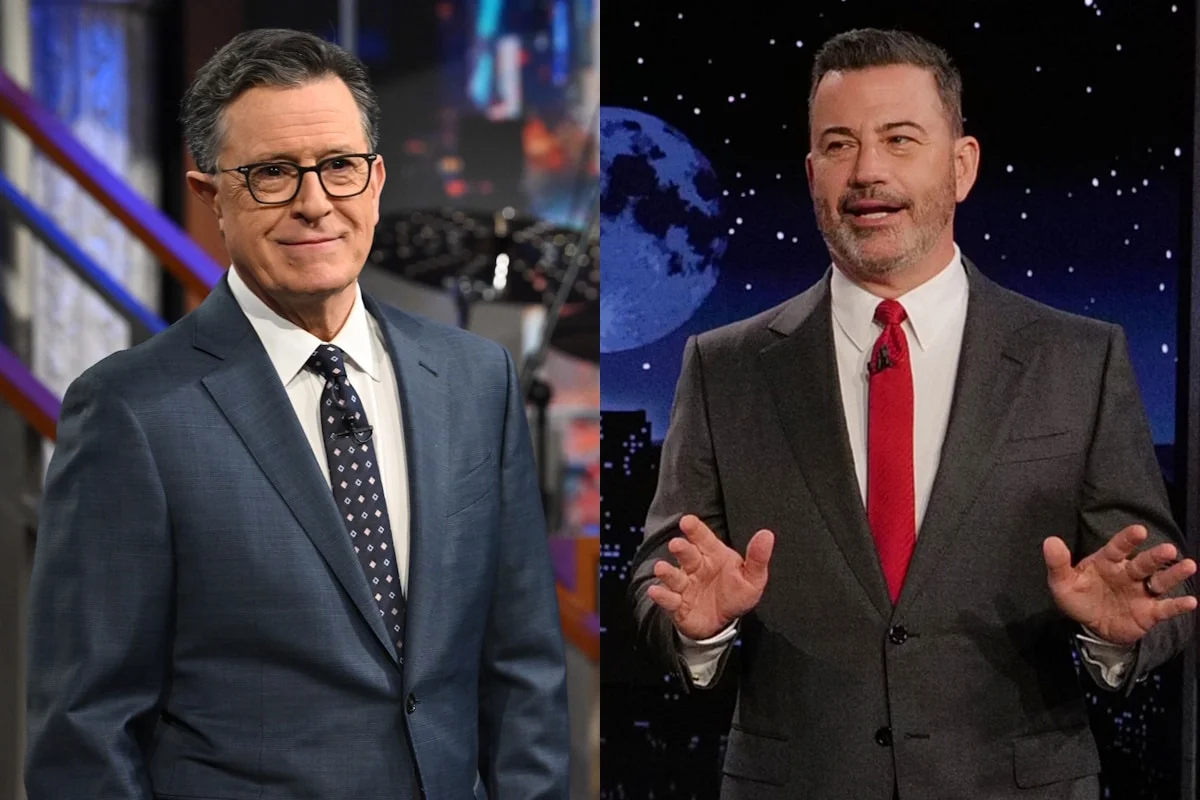 Kimmel Skips New Episode to Honor Colbert’s Late Show Finale