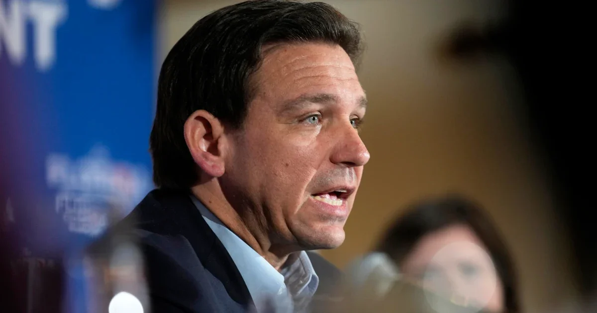 Florida Governor Ron DeSantis lashes out at reporter.