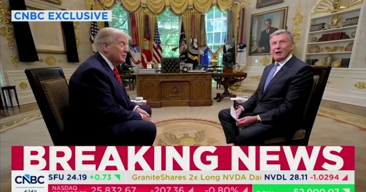 CNBC's Kernen Dotes on Trump in Soft Oval Office Interview