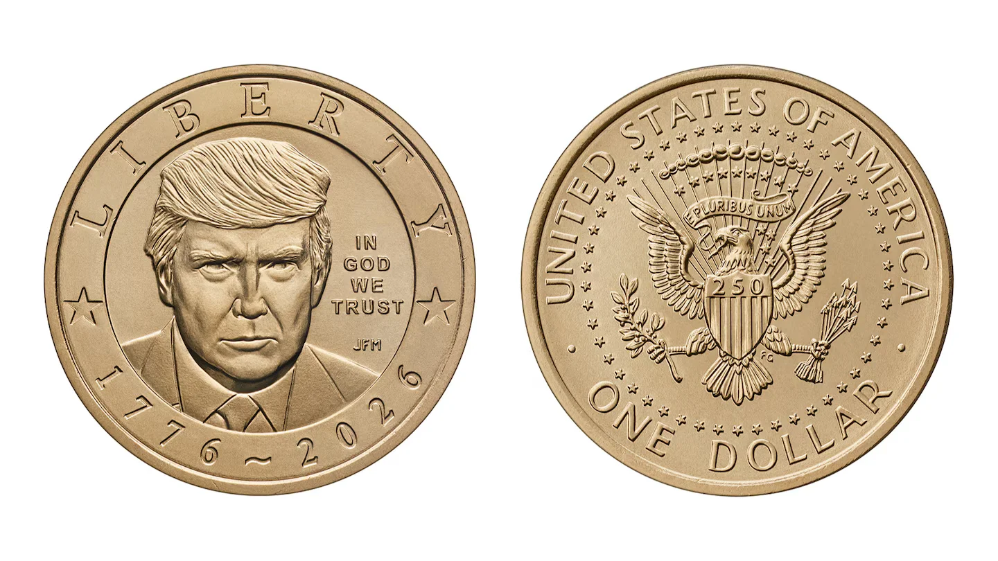 Trump portrait on new golden dollar hits circulation