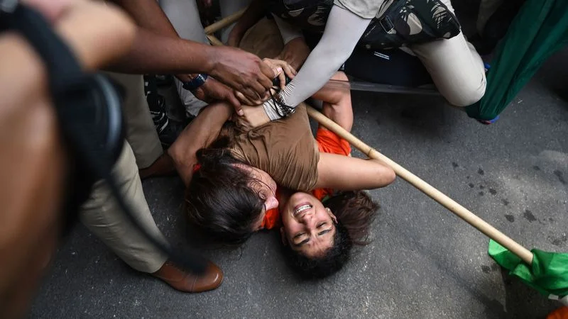 Indian female wrestlers detained during protest as Modi inaugurates new Parliament