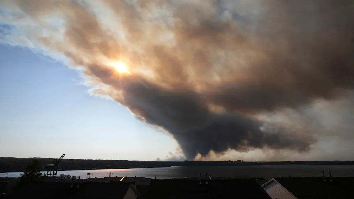Canada's Wildfires Ravage Northeastern Air Quality and Homes.