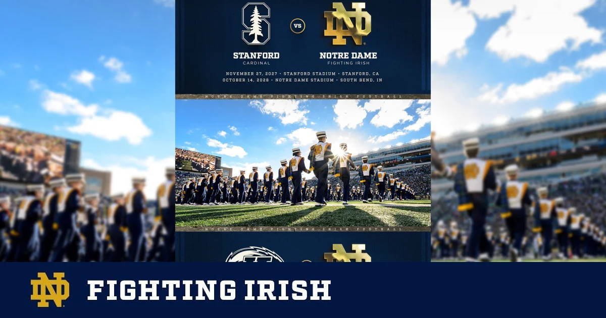 Notre Dame Announces 2027-28 Schedule: Kent State Debut and Stanford Legends Trophy Rematches