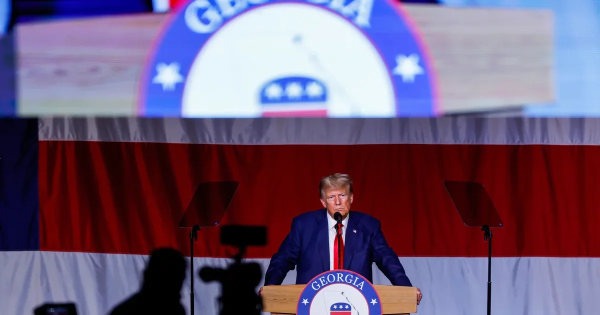 Trump Attacks Special Counsel and DOJ at Georgia GOP Convention