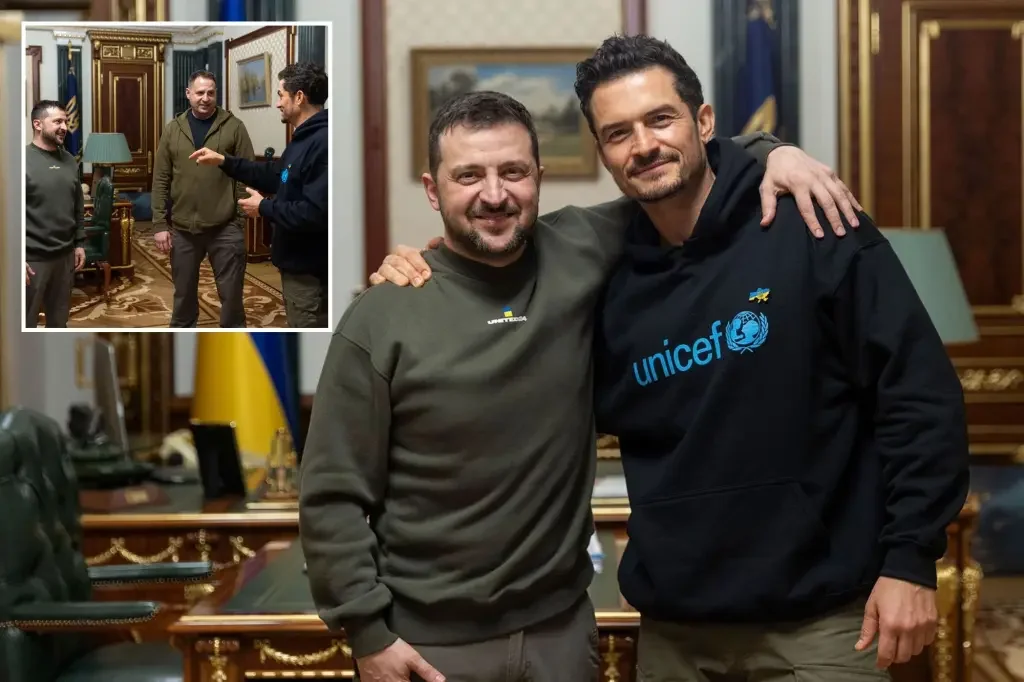 Orlando Bloom brings hope to children affected by war in Ukraine