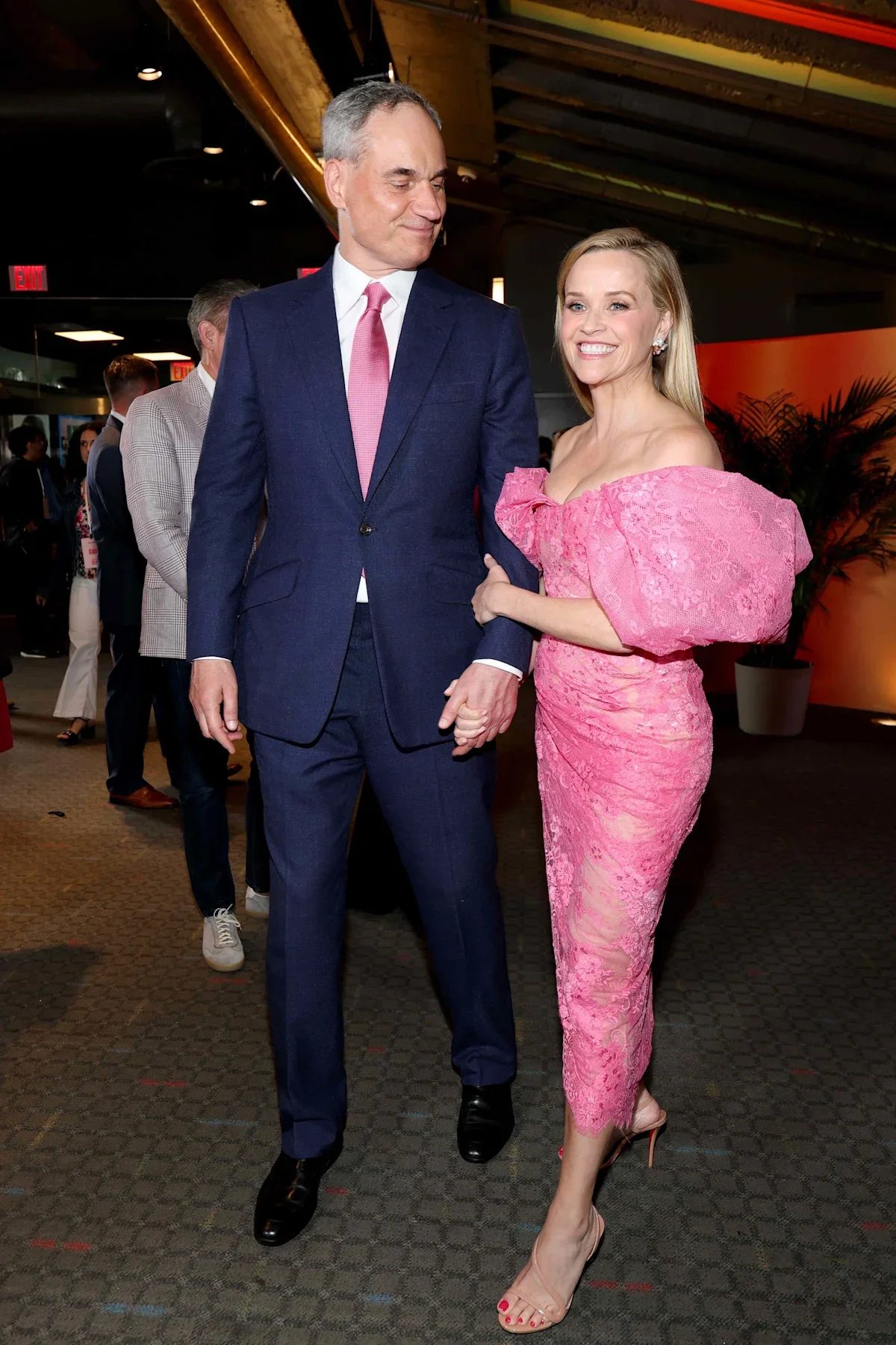 Pink-Tinted PDA: Reese Witherspoon and Oliver Haarmann Make Coordinated Night Out in NYC