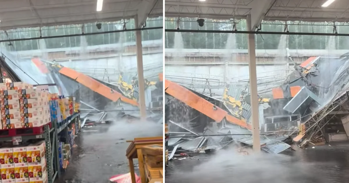Stormy NJ BJ's roof collapse leaves shoppers safe amid floods