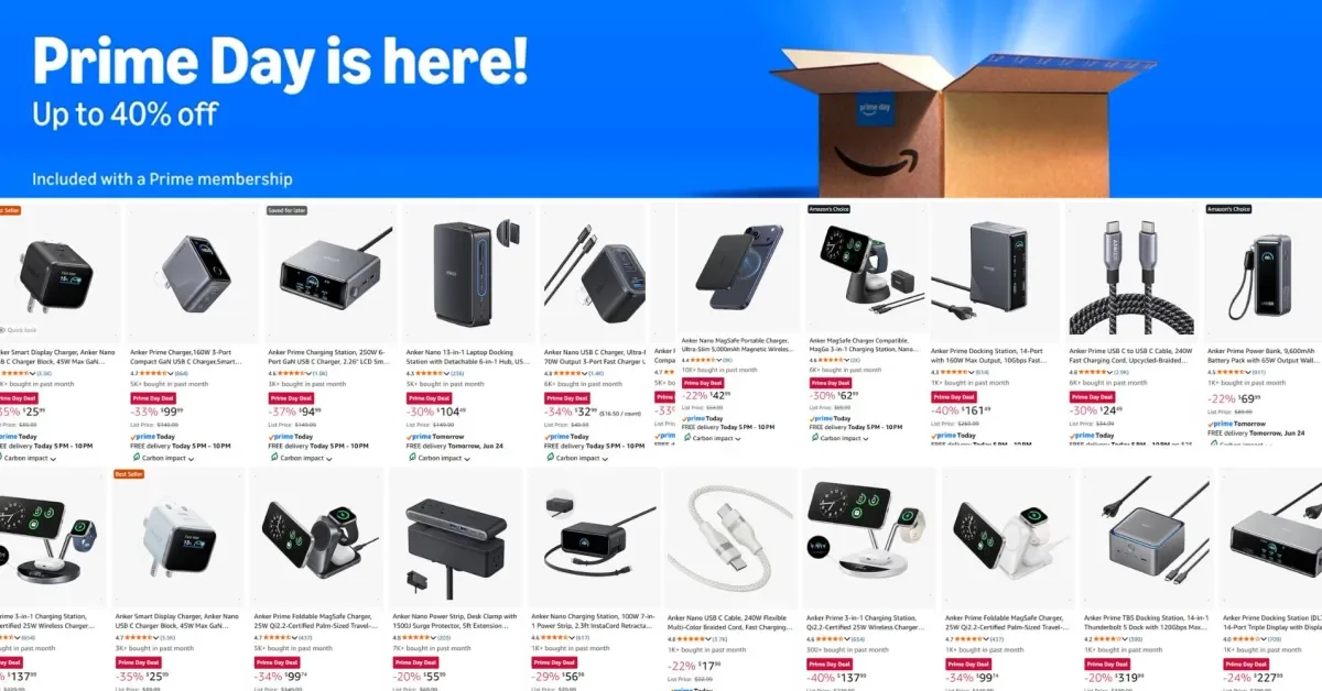 Anker Prime Day: Nano Chargers, Qi2.2 Docks, and Power Banks Slash Prices