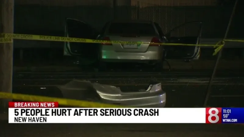 Multiple Injuries Reported in New Haven and Hartford Car Accidents