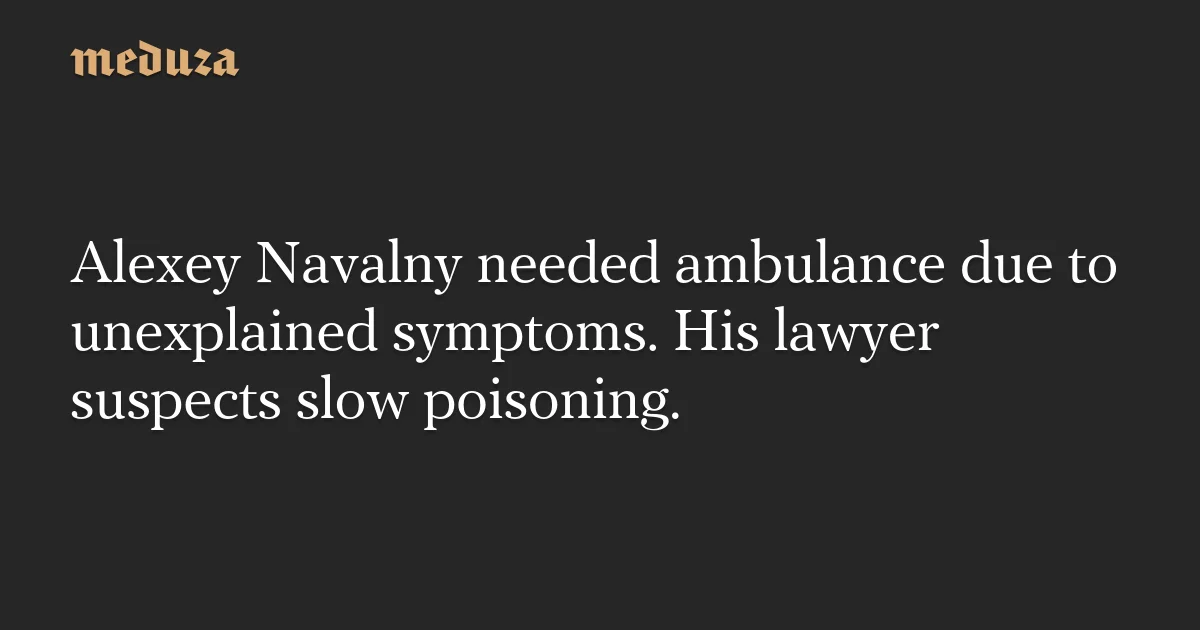 Navalny's Health and Solitary Confinement Woes Continue in Russian Prison