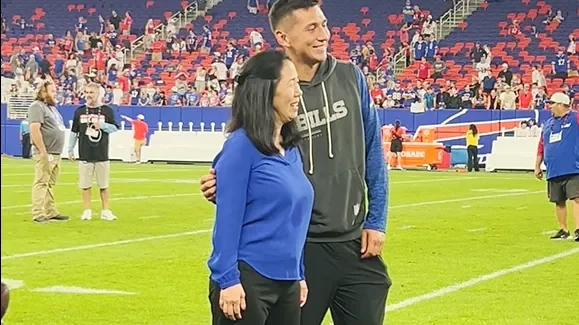 Kim Pegula Makes Rare Public Return at Bills' Highmark Stadium Debut