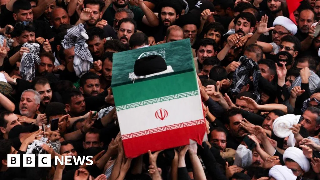 Khamenei's coffin carried through Iraq's holy shrines as funeral rites unfold