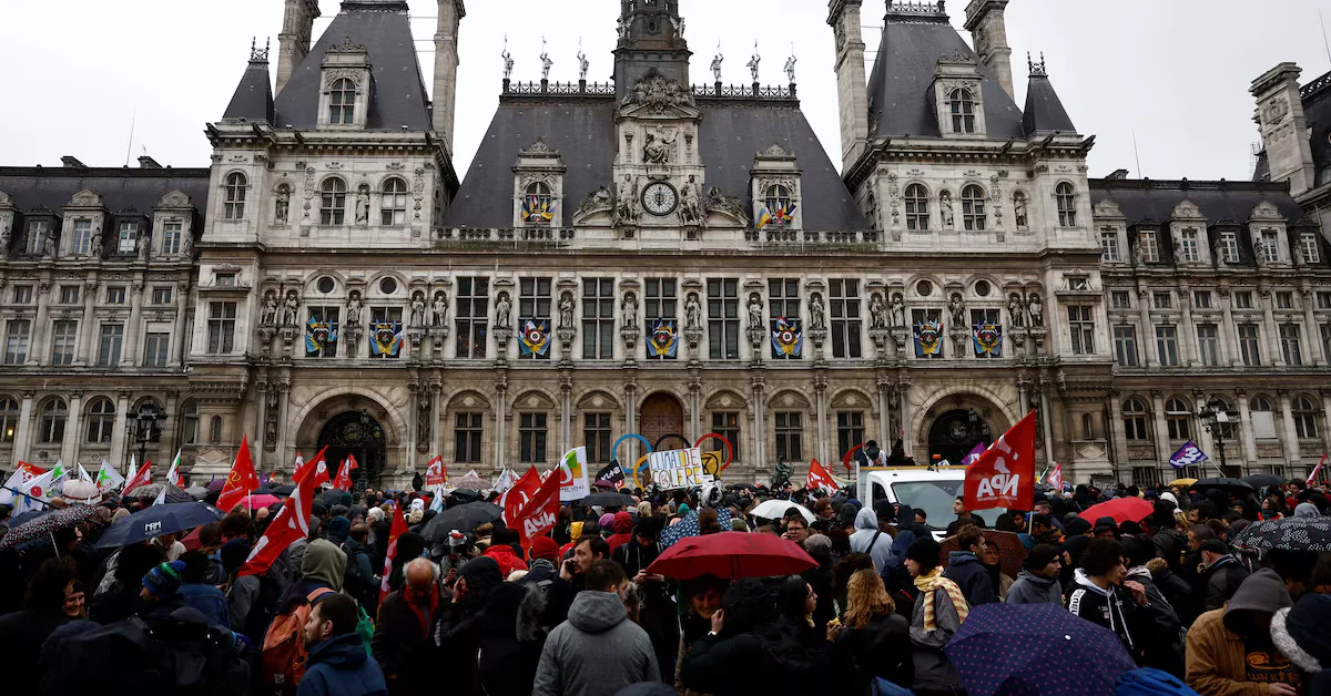 French Protests Continue Despite Macron Signing Controversial Pension Law
