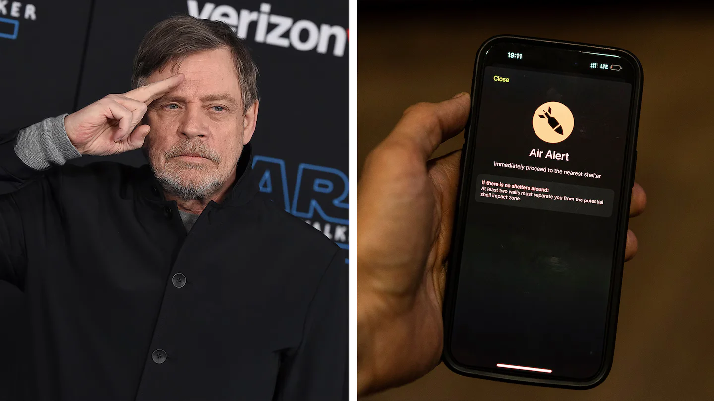 Mark Hamill's Luke Skywalker voice aids Ukraine in air raid warnings.