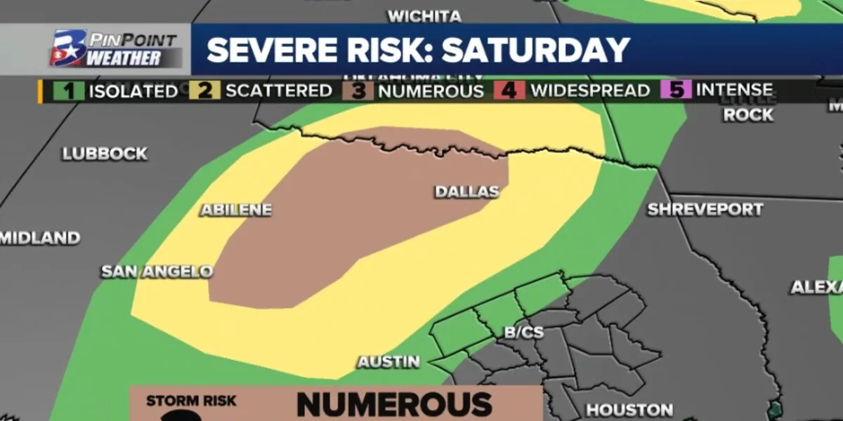 Weekend Weather Alert: Severe Storms Expected in Texas and Arkansas