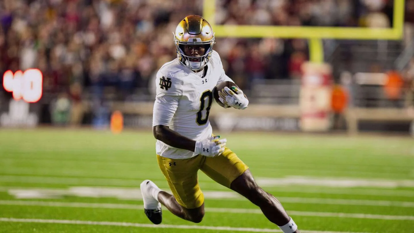 Giants Jump to No. 74, Draft Notre Dame WR Malachi Fields