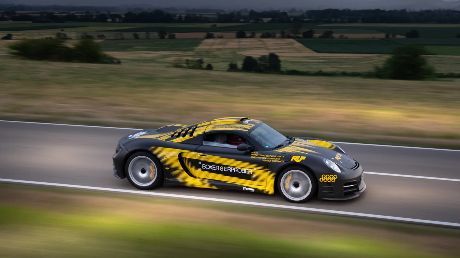 Ruf debuts a 1,000+ hp flat-eight in CTR3 mule at Goodwood
