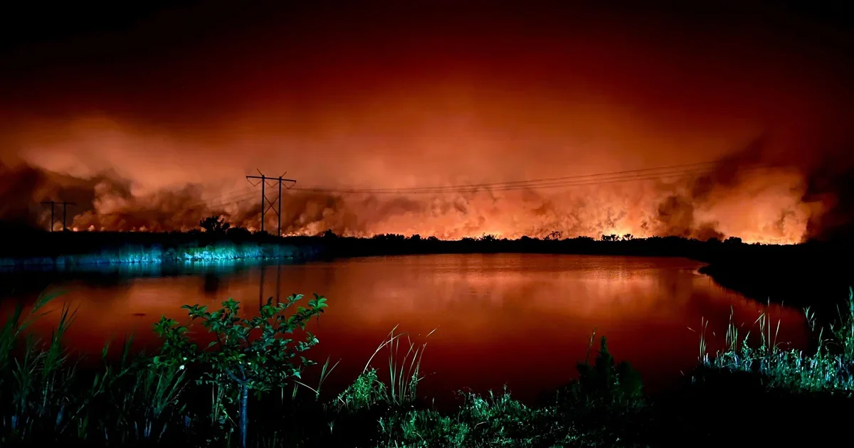 Two South Florida Wildfires Push Air-Quality Warnings as Crews Battle Blazes