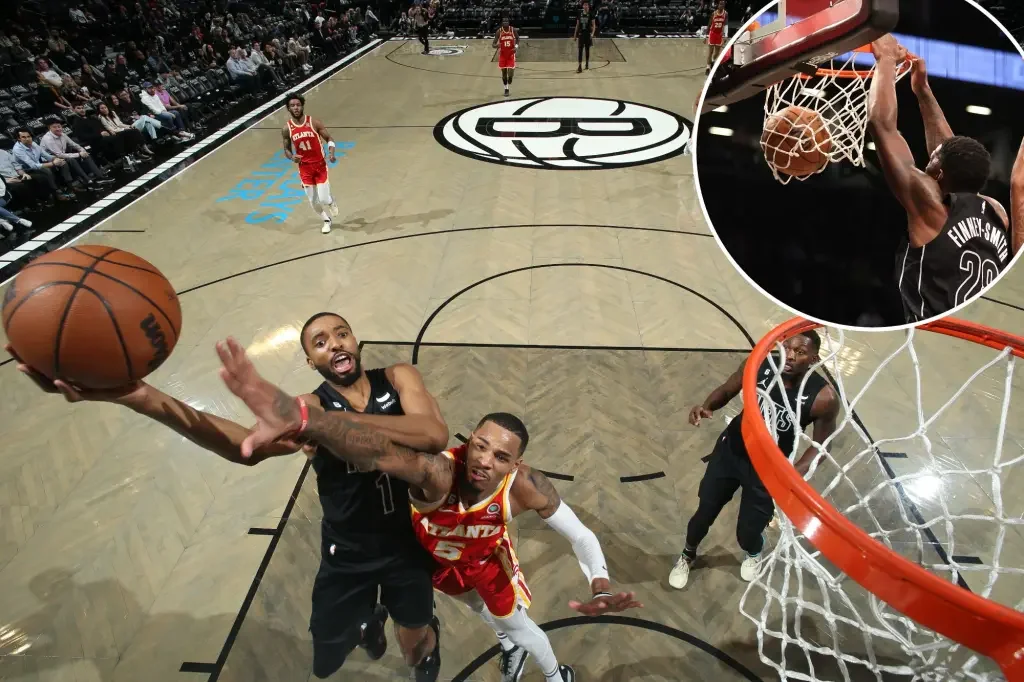 Mikal Bridges leads Nets to crucial victory over Hawks.
