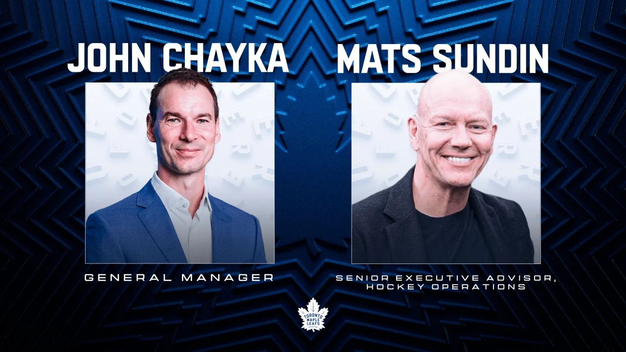 Maple Leafs Forge New Leadership Duo: Chayka as GM, Sundin as Senior Advisor