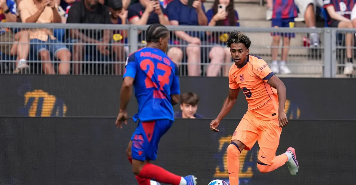 Barça light up Basel with 5-2 preseason win as Adeyemi, Yamal star