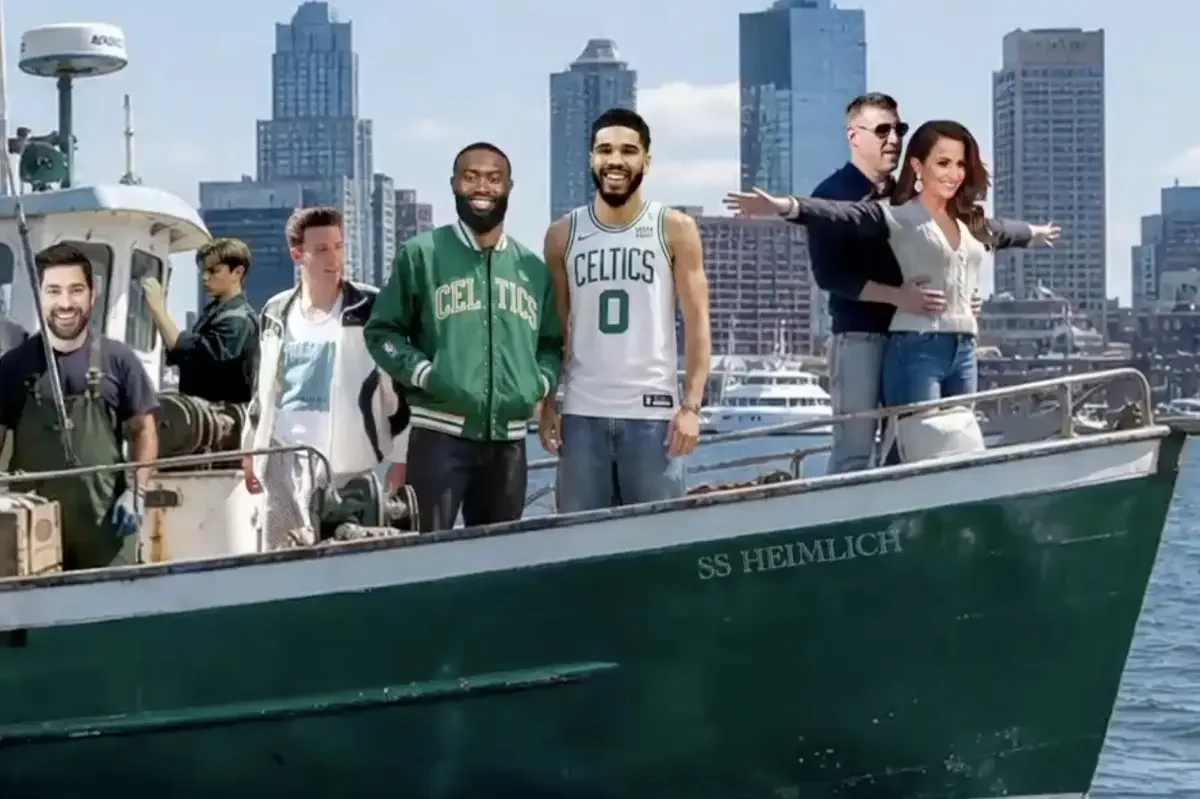 Inside the NBA Skewers Russini–Vrabel Scandal With Gone Fishing Graphic