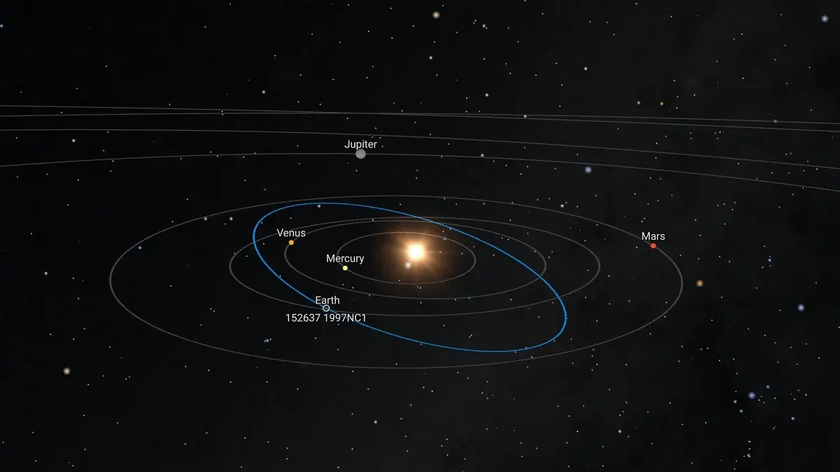 Asteroid 1997 NC1 to skim past Earth at 6.7 lunar distances — live viewing planned