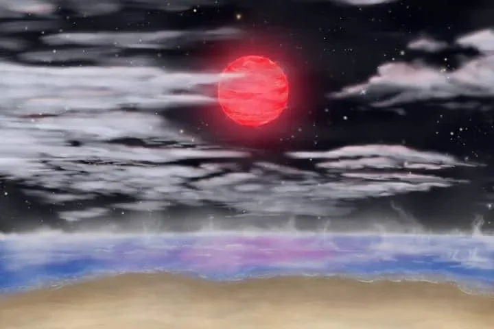 Nearby rocky super-Earth found in habitable zone around a red dwarf