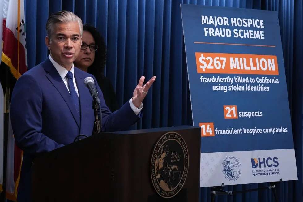 California charges 21 in $267M hospice-fraud bust